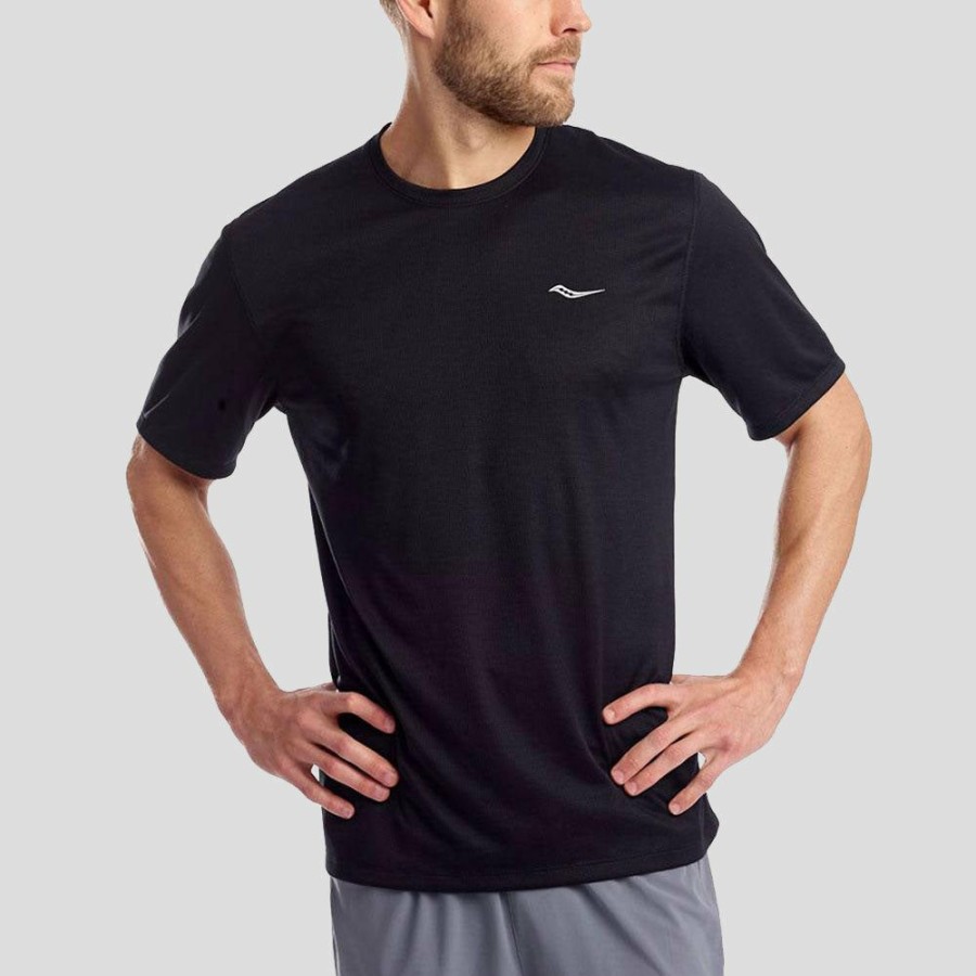 Clothing Saucony | Saucony Stopwatch Short Sleeve Men'S Online